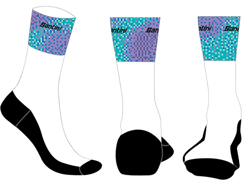 Balfes Bikes Trek Santini Trek-Unbroken XC Team Cycling Socks in White | Free postage over £30, £10 off first order, price match & 0% finance.