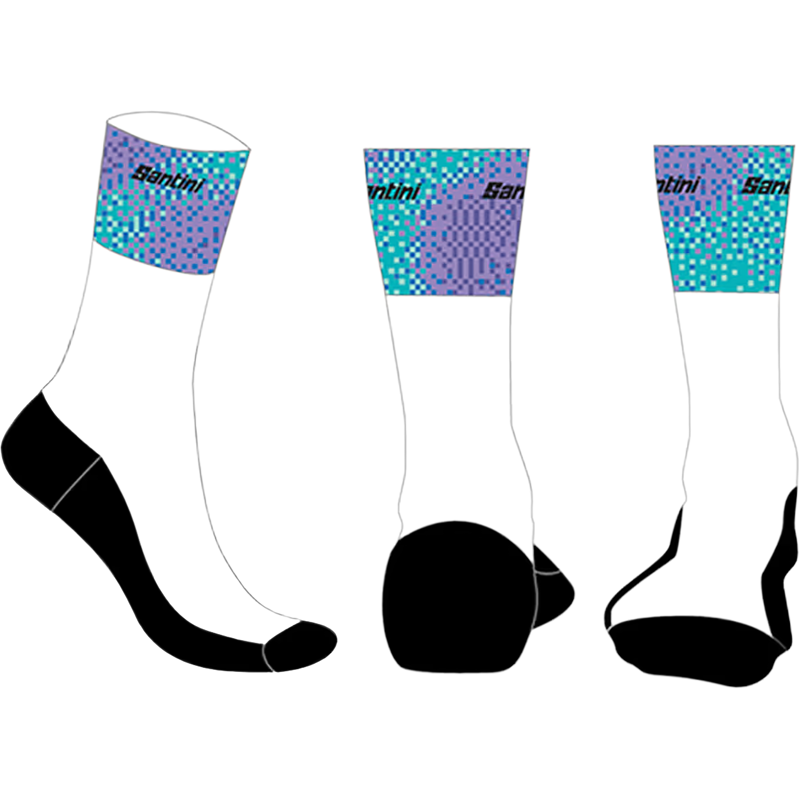 Balfes Bikes Trek Santini Trek-Unbroken XC Team Cycling Socks in White | Free postage over £30, £10 off first order, price match & 0% finance.