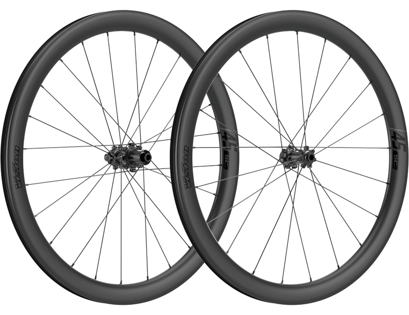Vision SC 45 SL i23 Disc Carbon 700c XDR Tubeless Ready Wheelset in Black