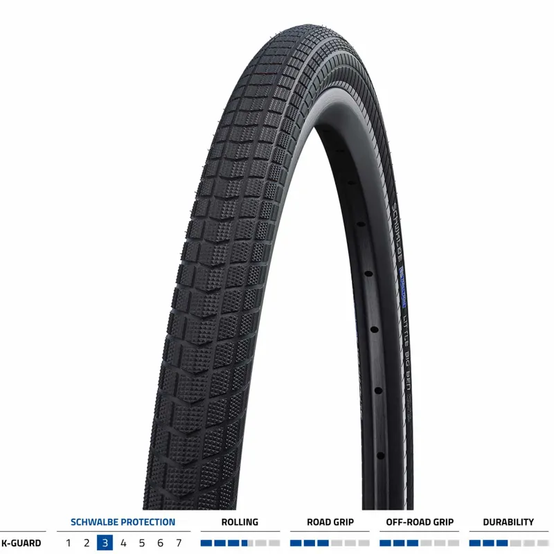 Schwalbe Big Ben Black Semi-Slick Bike Tyre in Black-1