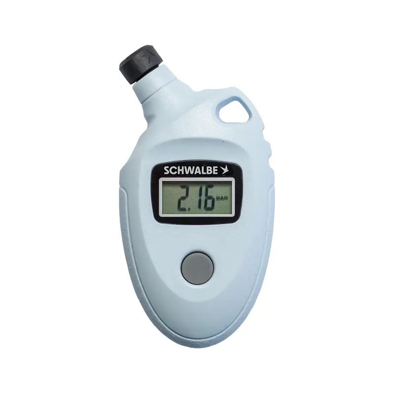 Balfes Bikes Schwalbe Airmax Pro Digital Pressure Gauge in White | Free postage over £30, £10 off first order, price match & 0% finance.
