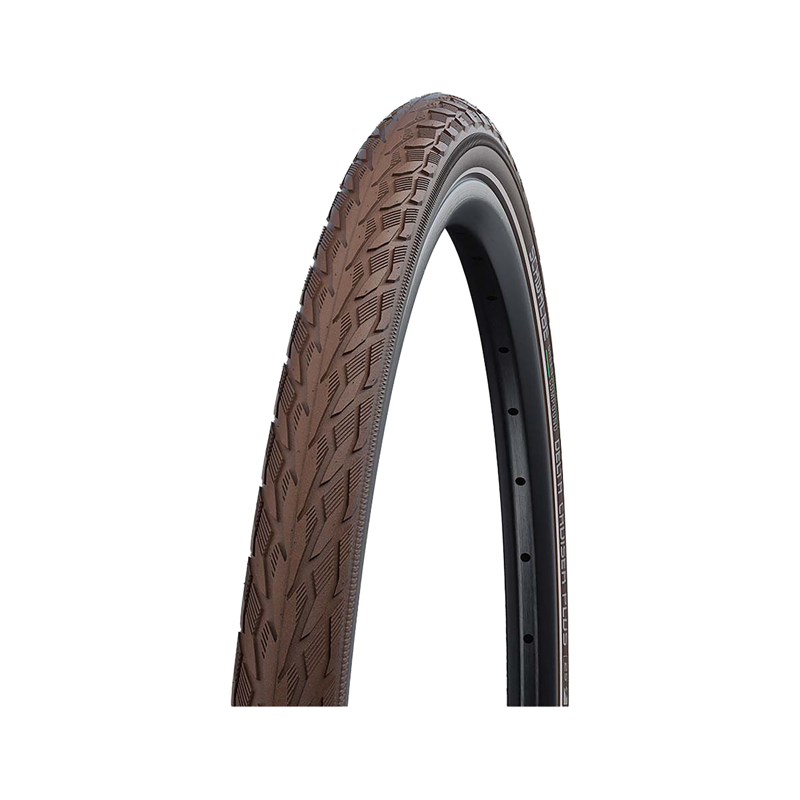 Balfes Bikes Schwalbe Delta Cruiser Plus Puncture Guard Tyre 700x35c in Brown/Reflective | Free postage over £30, £10 off first order, price match & 0% finance.