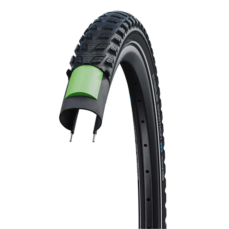 Schwalbe Marathon 365 GreenGuard Tyre 700C in Black/Reflex-2