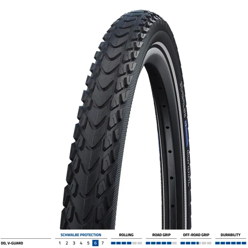 Schwalbe Marathon Mondial Evo DD Fold Tyre 27.5 x 2.0 in Black