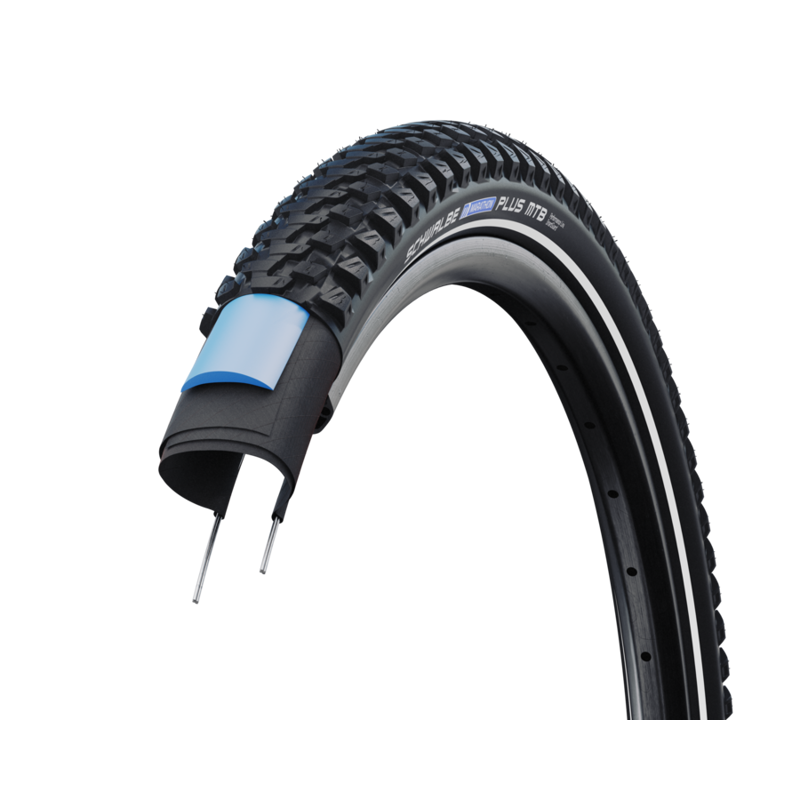 Balfes Bikes Schwalbe Marathon Plus MTB SmartGuard 27.5x2.60 in Black/Reflective | Free postage over £30, £10 off first order, price match & 0% finance.