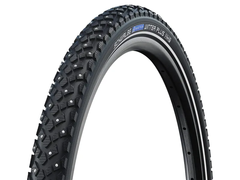 Schwalbe Marathon Winter Plus SmartGuard Tyre 28x1.60 Spiked in Black
