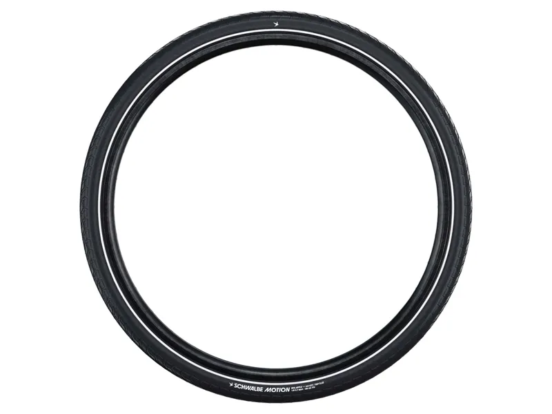 Schwalbe Motion Big Apple RaceGuard 28 Inch Bicycle Tyre in Black/Reflective-2