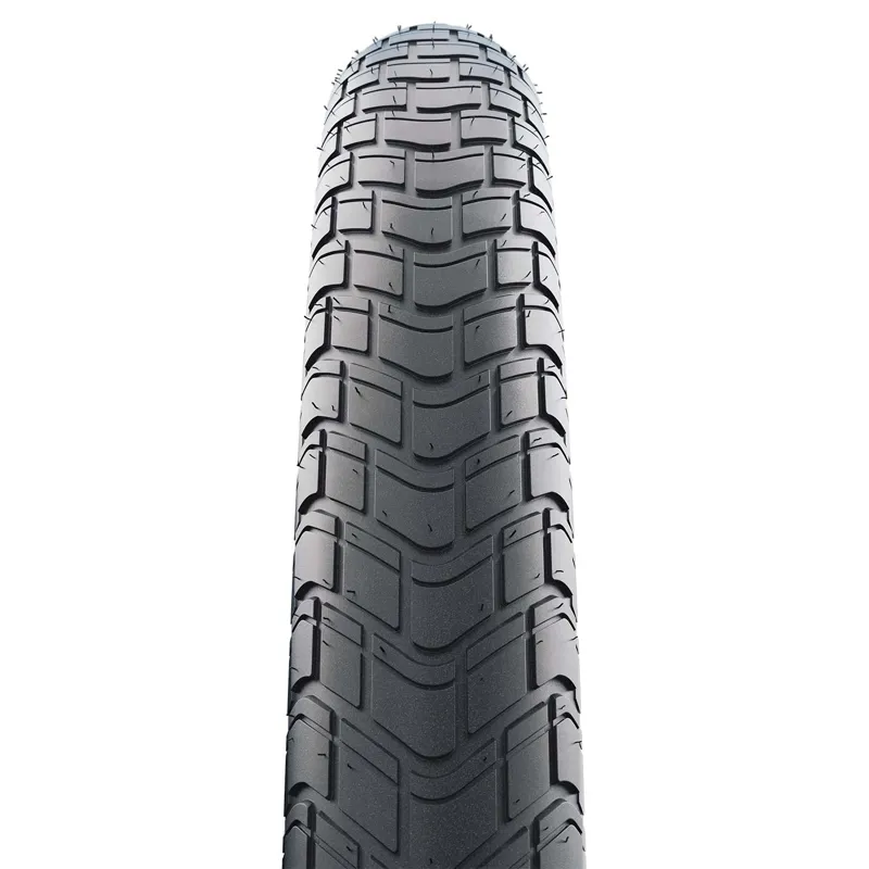 Schwalbe Motion Big Apple RaceGuard 28 Inch Bicycle Tyre in Black/Reflective-1