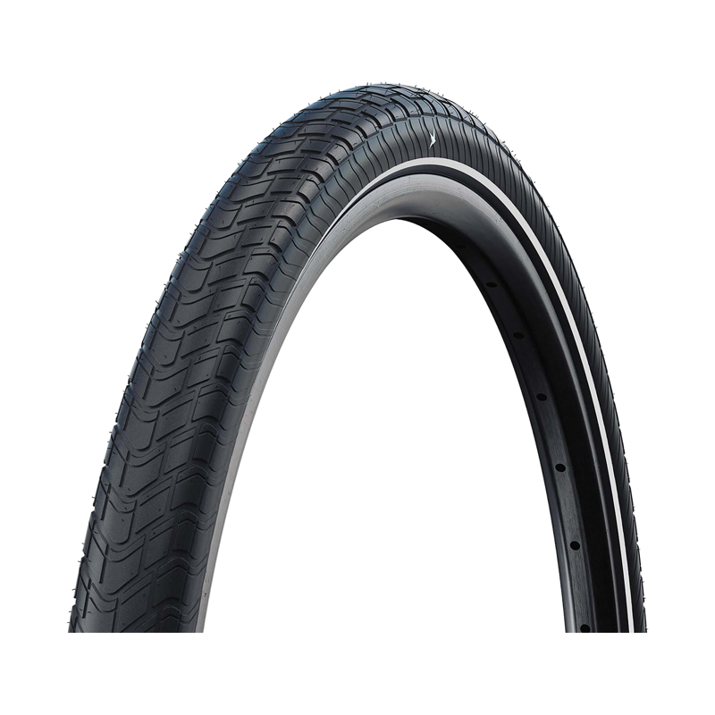 Balfes Bikes Schwalbe Motion Big Apple 16 Inch RaceGuard Tyre in Black/Reflective | Free postage over £30, £10 off first order, price match & 0% finance.