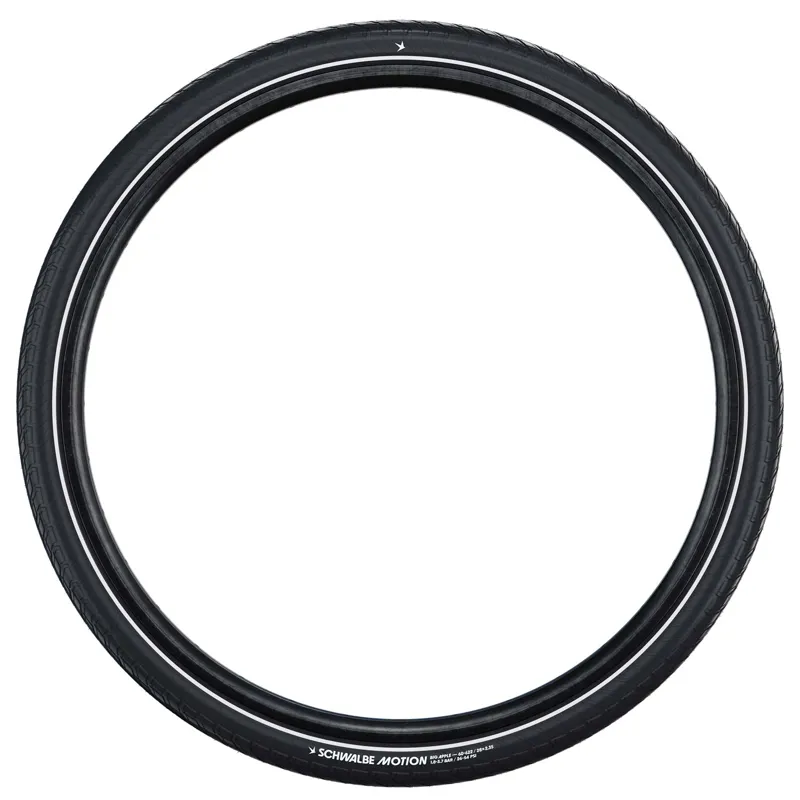 Schwalbe Motion Big Apple RaceGuard 26 Inch Tyre in Black/Reflective-2