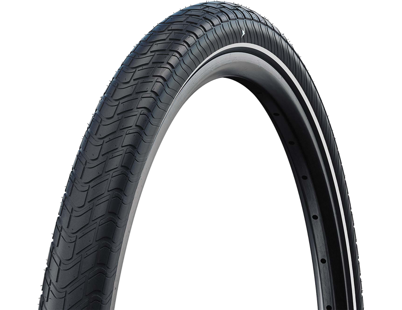 Balfes Bikes Schwalbe Motion Big Apple RaceGuard 20 Inch Tyre in Black/Reflective | Free postage over £30, £10 off first order, price match & 0% finance.
