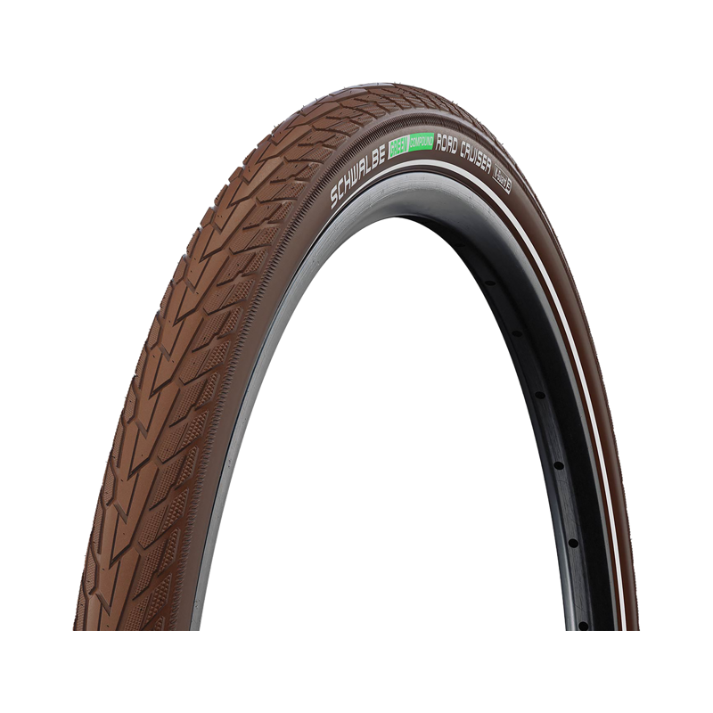 Balfes Bikes Schwalbe Road Cruiser K-Guard Tyre 26x1.75 in Brown/Reflective | Free postage over £30, £10 off first order, price match & 0% finance.