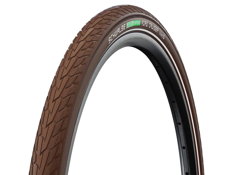 Schwalbe Road Cruiser K-Guard Tyre 26x1.75 in Brown/Reflective
