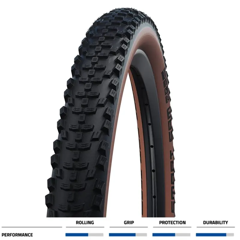 Balfes Bikes Schwalbe Smart Sam Performance E-25 Tyre 27.5 Inch in Brown | Free postage over £30, £10 off first order, price match & 0% finance.