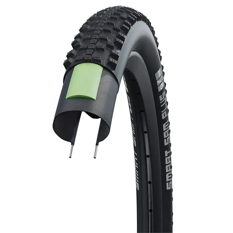 Schwalbe Smart Sam Plus DD Greenguard Tyre 29x2.10 in Black / Reflective-2