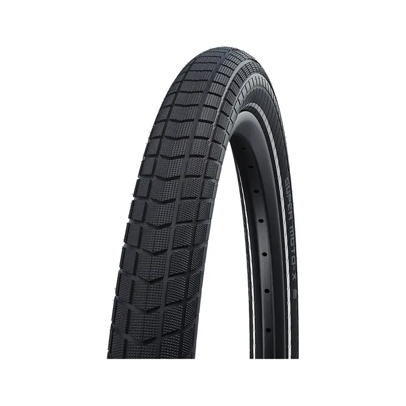 Balfes Bikes Schwalbe Super Moto-X RaceGuard Tyre 20x2.80 in Black/Reflective | Free postage over £30, £10 off first order, price match & 0% finance.