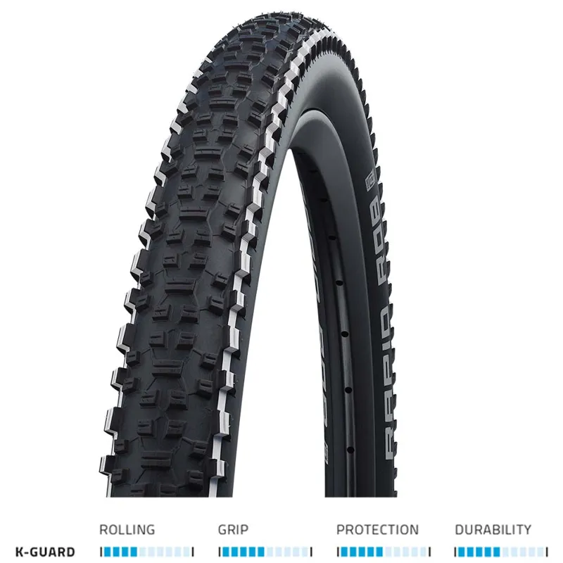 Schwalbe Rapid Rob Mountain Bike Tyre in Black-3