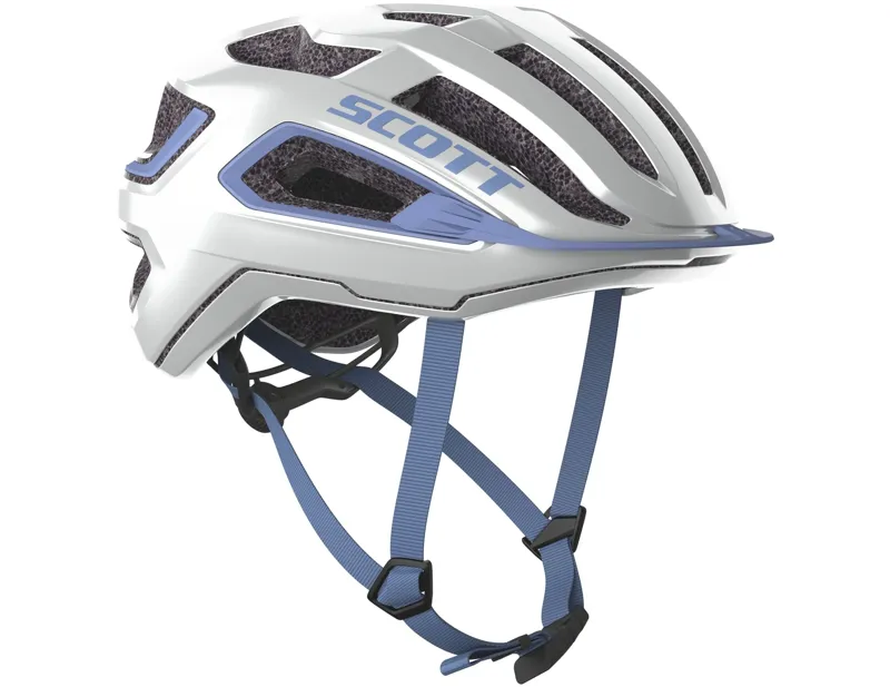 Balfes Bikes Scott Arx Helmet in White/Dream Blue | Free postage over £30, £10 off first order, price match & 0% finance.