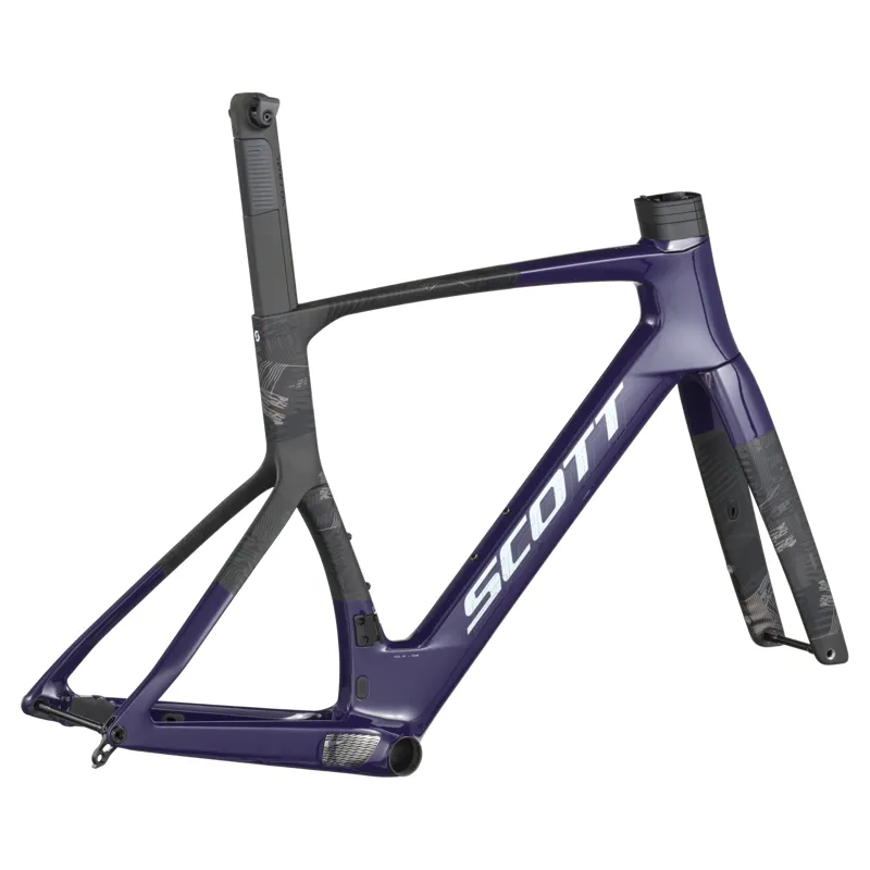 Scott Foil RC Team HMX Frame Set 2026 in Grape Purple/Carbon Black-1