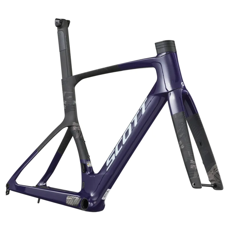 Scott Foil RC Team HMX Frame Set 2026 in Grape Purple/Carbon Black-2