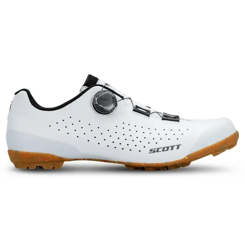 Scott Gravel Pro Shoe in White/Black-1