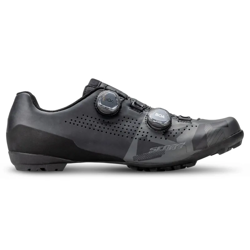 Scott Gravel RC Shoe in Matt Black/Anthracite Grey-2