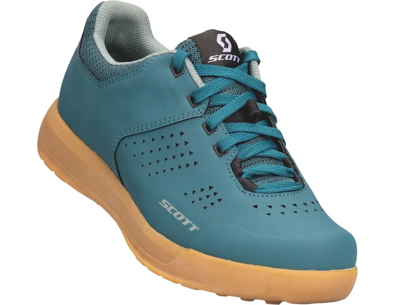 Balfes Bikes Scott MTB Shr-alp Flat Lace Women's Shoe in Petrol Blue/Mint Green | Free postage over £30, £10 off first order, price match & 0% finance.