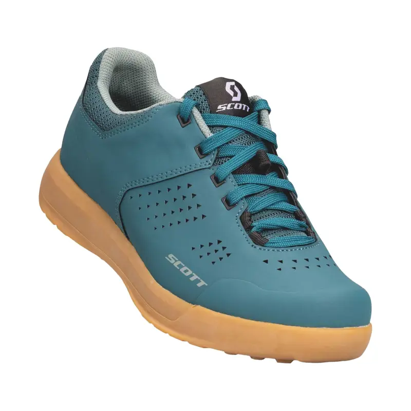 Balfes Bikes Scott MTB Shr-alp Flat Lace Women's Shoe in Petrol Blue/Mint Green | Free postage over £30, £10 off first order, price match & 0% finance.