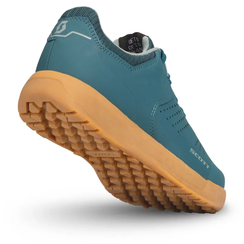 Scott MTB Shr-alp Flat Lace Women's Shoe in Petrol Blue/Mint Green-1