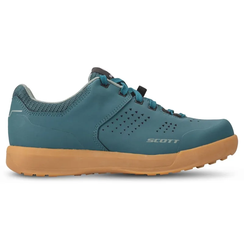 Scott MTB Shr-alp Flat Lace Women's Shoe in Petrol Blue/Mint Green-2