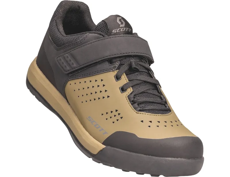 Balfes Bikes Scott MTB Shr-alp Lace Strap Shoe in Black/Fir Green | Free postage over £30, £10 off first order, price match & 0% finance.