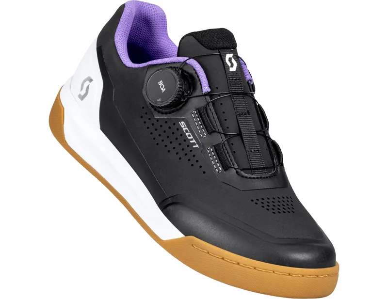 Balfes Bikes Scott MTB Volt Evo Flat Boa Women's Shoe in Black/White | Free postage over £30, £10 off first order, price match & 0% finance.