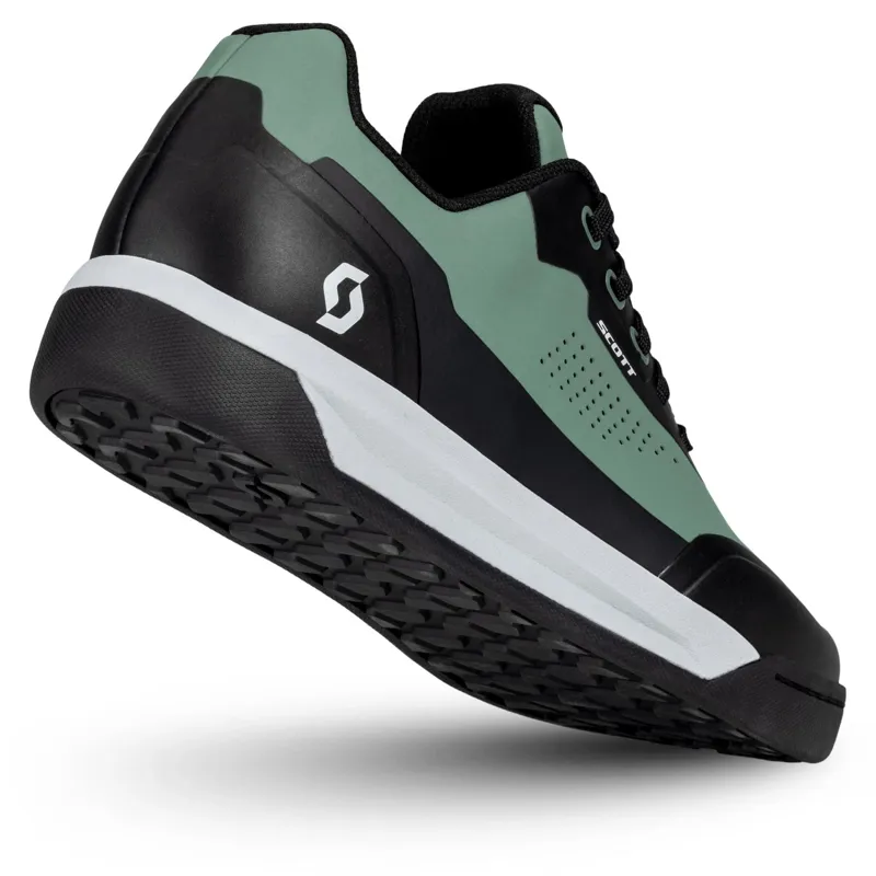 Scott MTB Volt Evo Flat Mountain Bike Shoe in Green/Black-1