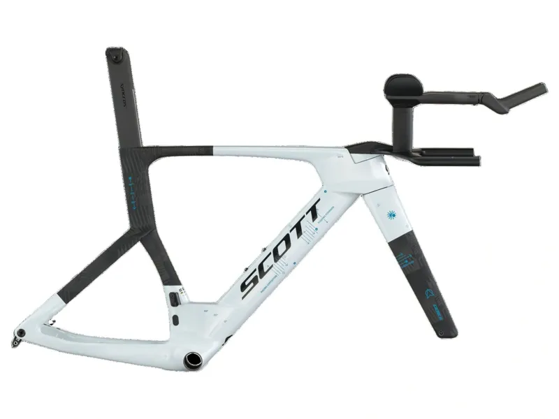 Scott Plasma RC TT HMX Frame Set 2026 in Cumulus White/Carbon Black