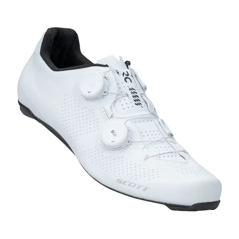 Balfes Bikes Scott Road RC Shoe in White/Black | Free postage over £30, £10 off first order, price match & 0% finance.