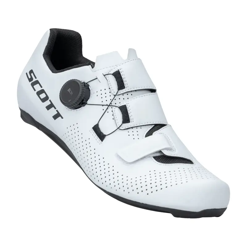 Balfes Bikes Scott Road Team BOA Shoe in White | Free postage over £30, £10 off first order, price match & 0% finance.