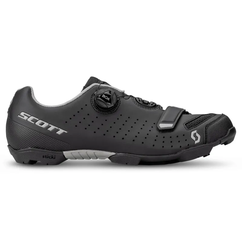 Scott MTB Comp Boa Mountain Bike Shoe in Black/Silver-2
