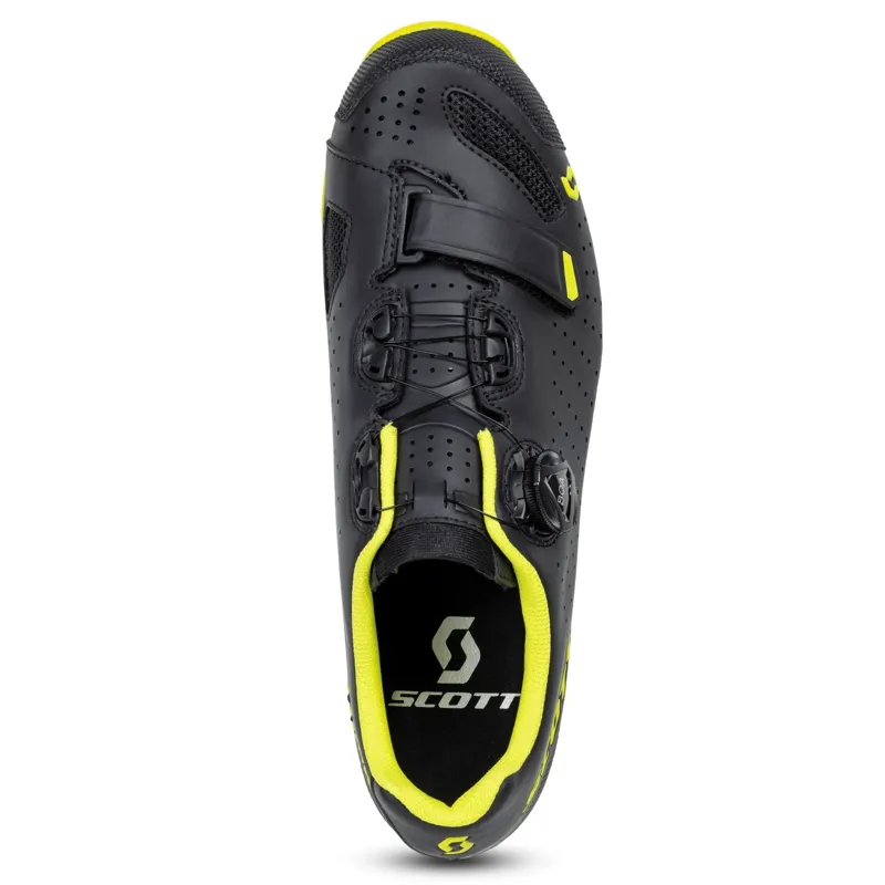 Scott MTB Comp Boa Mountain Bike Shoe in Black/Sulphur Yellow-4