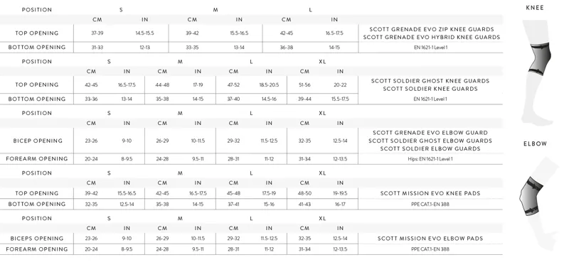 Scott Soldier Ghost Elbow Guards in Black-3