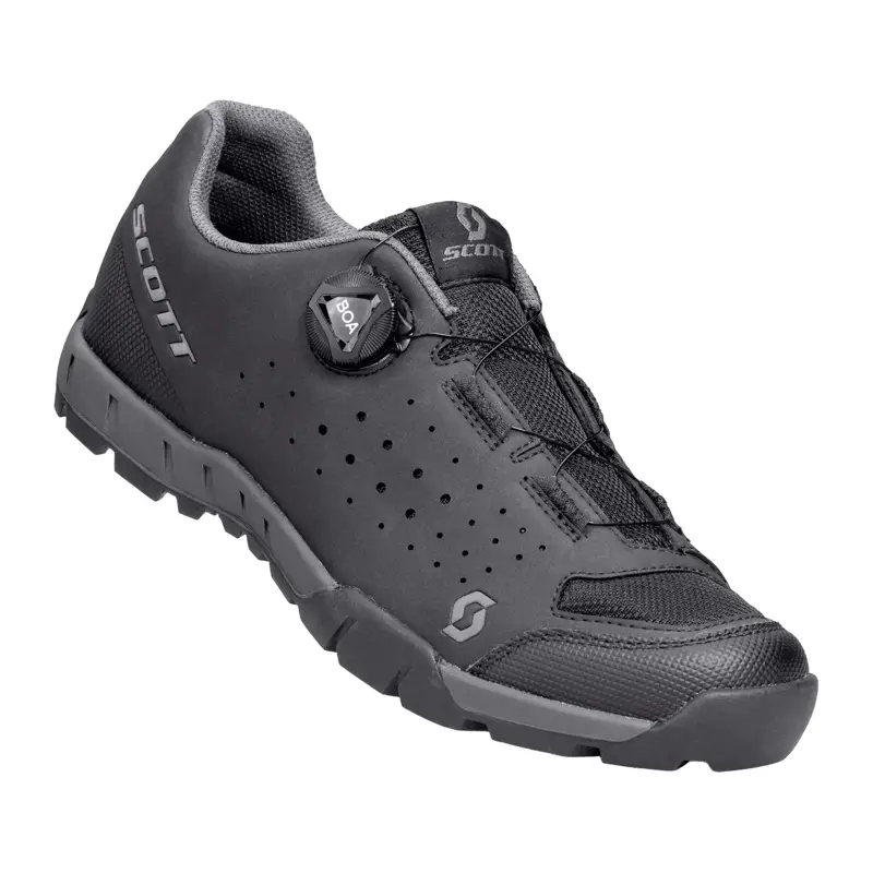 Balfes Bikes Scott Sport Trail Evo BOA Mountain Bike Shoe in Black/Dark Grey | Free postage over £30, £10 off first order, price match & 0% finance.
