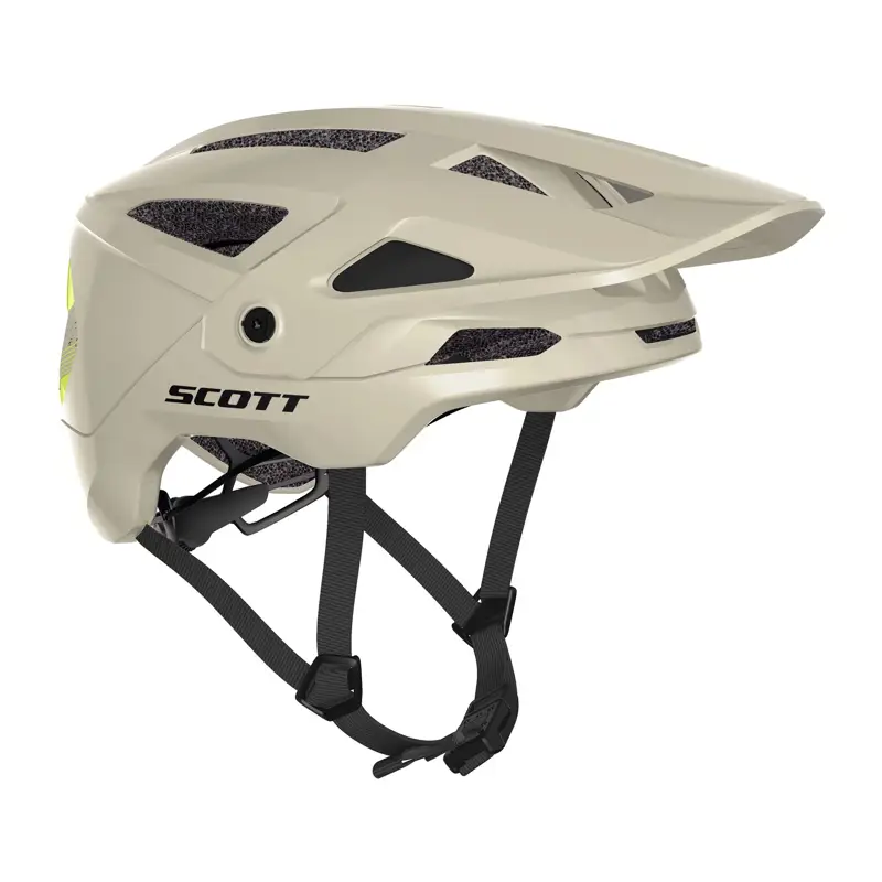 Balfes Bikes Scott Stego Plus MIPS Helmet in Beige/Radium Yellow | Free postage over £30, £10 off first order, price match & 0% finance.