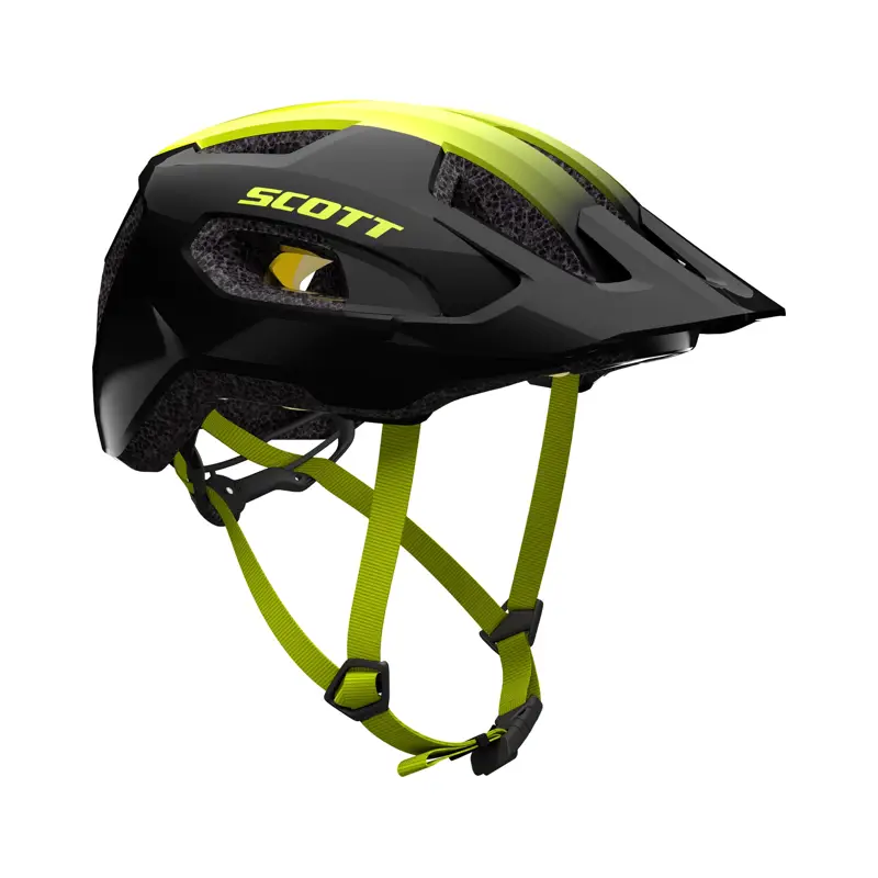 Balfes Bikes Scott Supra Plus MIPS Helmet in Black/Radium Yellow | Free postage over £30, £10 off first order, price match & 0% finance.