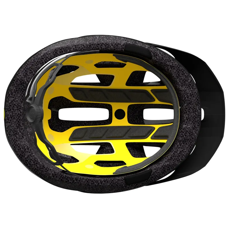 Scott Supra Plus MIPS Helmet in Black/Radium Yellow-4