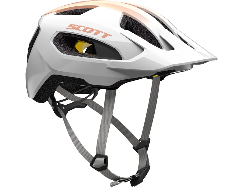Scott Supra Plus MIPS Helmet in Pearl White/Rose Beige