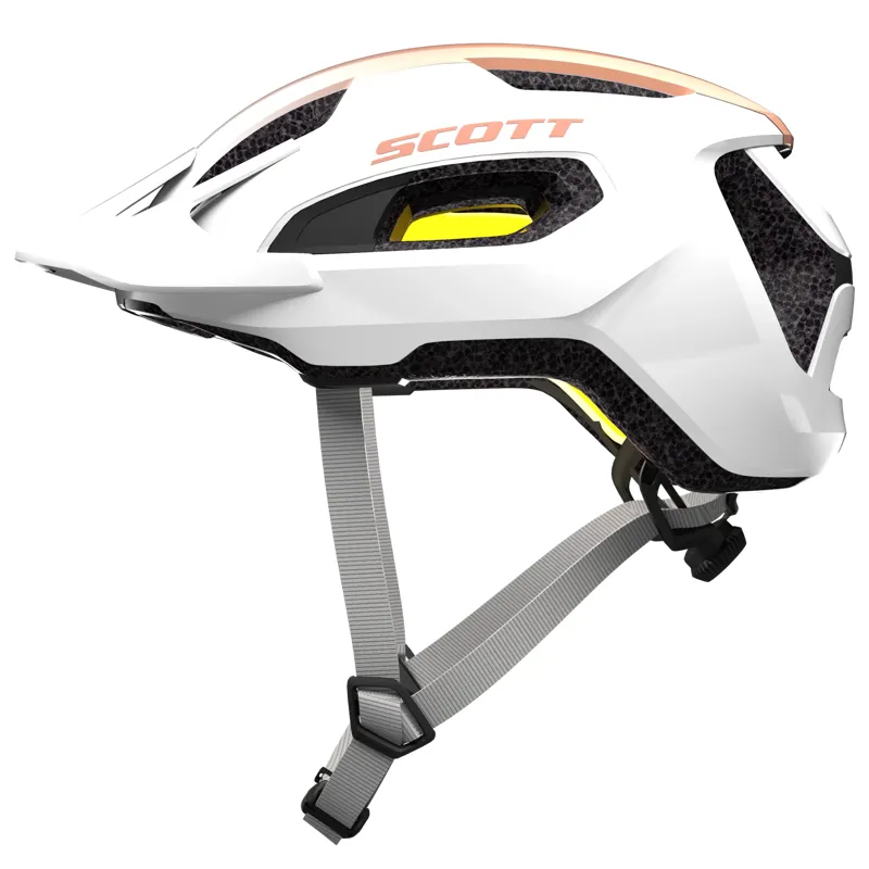 Scott Supra Plus MIPS Helmet in Pearl White/Rose Beige-1