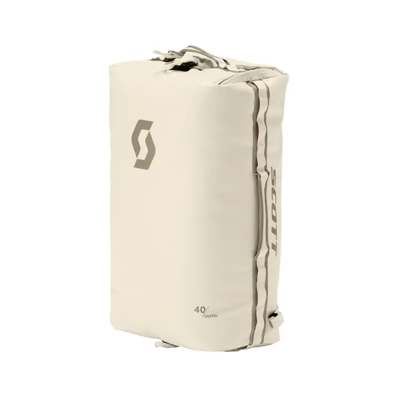 Balfes Bikes Scott Travel 40 Duffel Bag in Cotton White/Toast Beige | Free postage over £30, £10 off first order, price match & 0% finance.