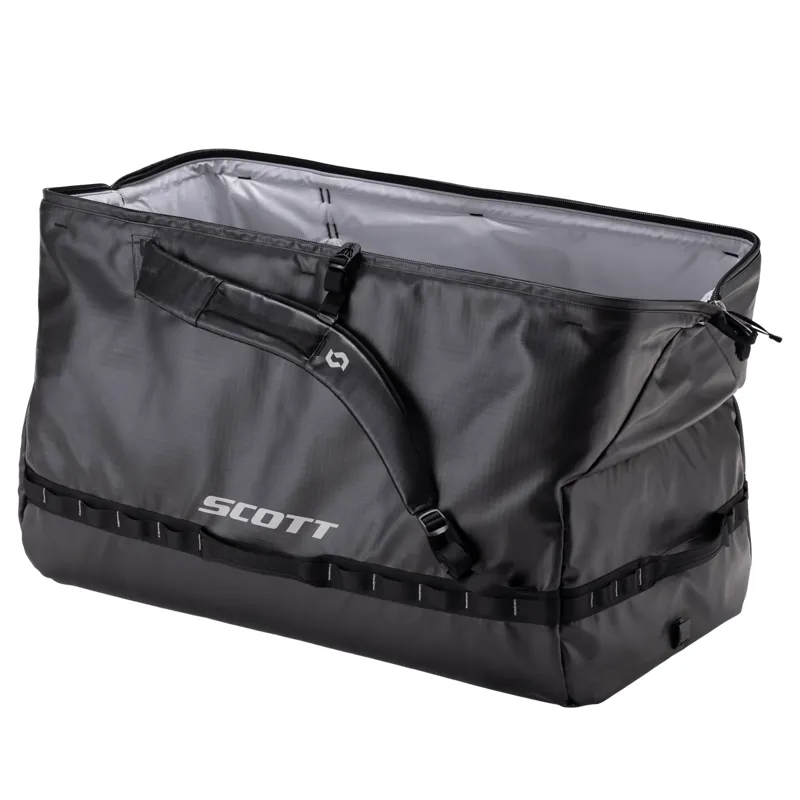 Scott Travel 90 Duffle Bag in Black/Fog Grey-3