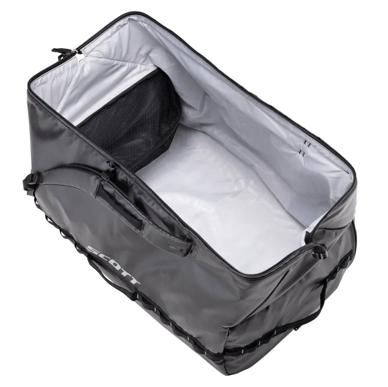 Scott Travel 90 Duffle Bag in Black/Fog Grey-4