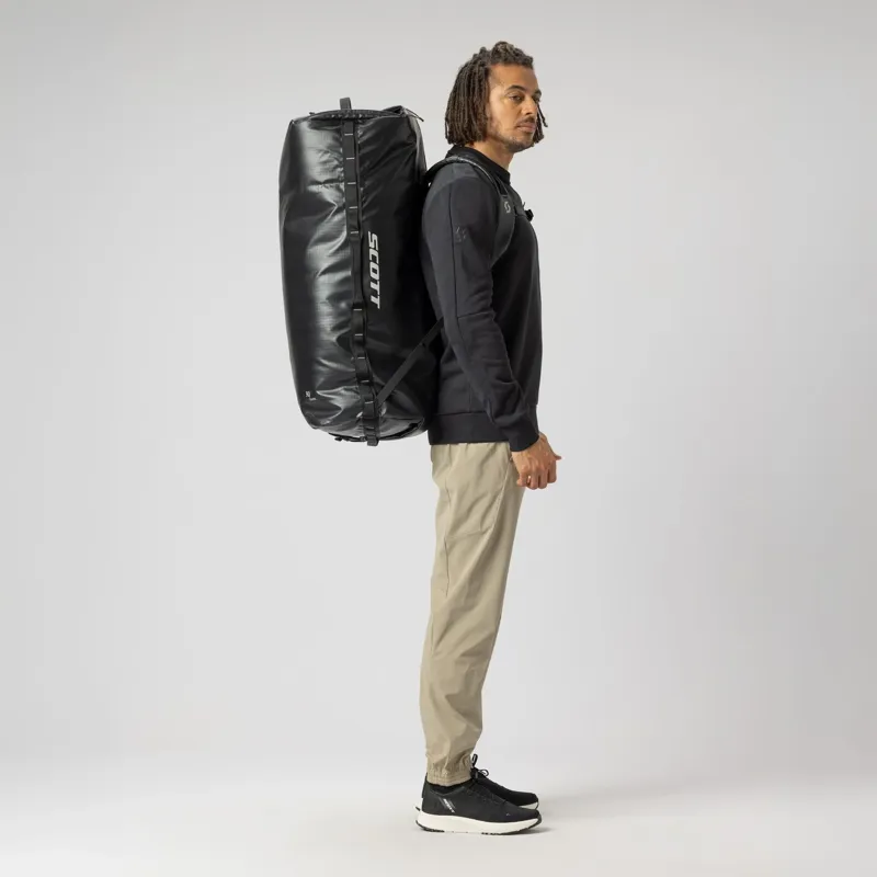 Scott Travel 90 Duffle Bag in Black/Fog Grey-5