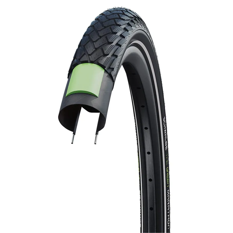 Schwalbe Green Marathon 26 Inch Tyre In Black-2